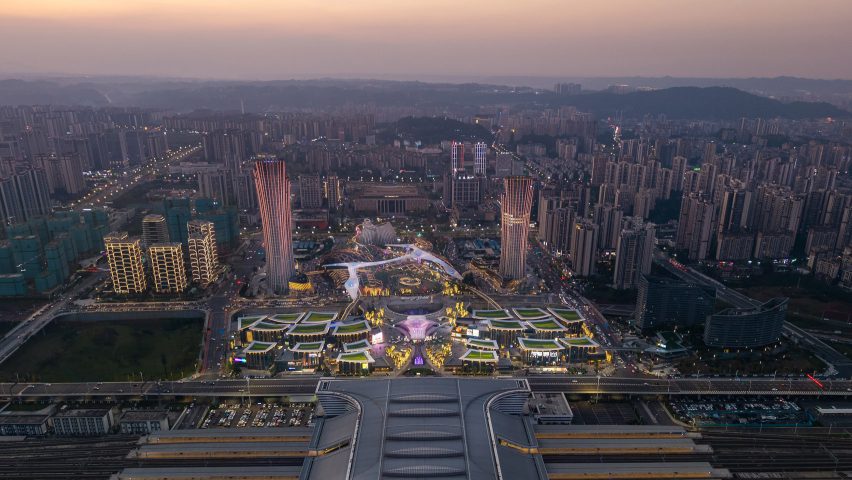 Yibin High-Speed Railway Station Gateway Development by Pelli Clarke & Partners