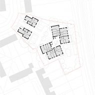 Second floor plan of Farmstead Road, Phoenix Community Housing, by Metropolitan Workshop