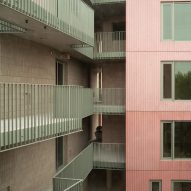 SO-IL pink concrete building in Brooklyn