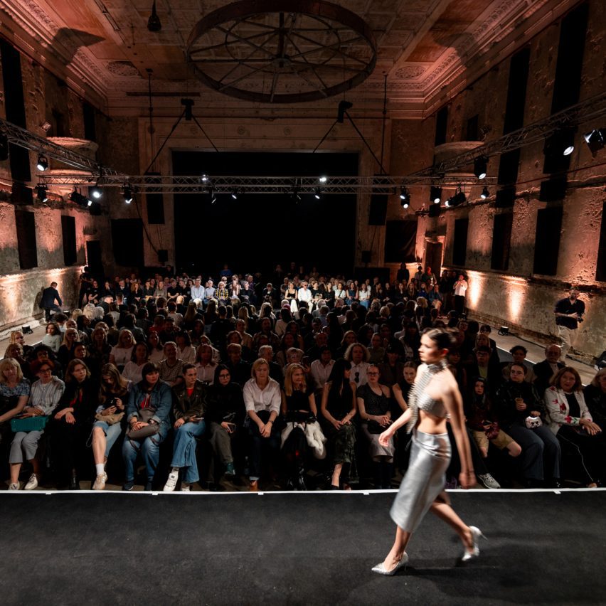a photograph of a student fashion show
