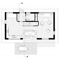Plan of House Grimstad by Waelgaard Salim Arkitekter