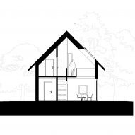 Section of House Grimstad by Waelgaard Salim Arkitekter