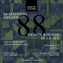 Poster artwork for showroom opening event