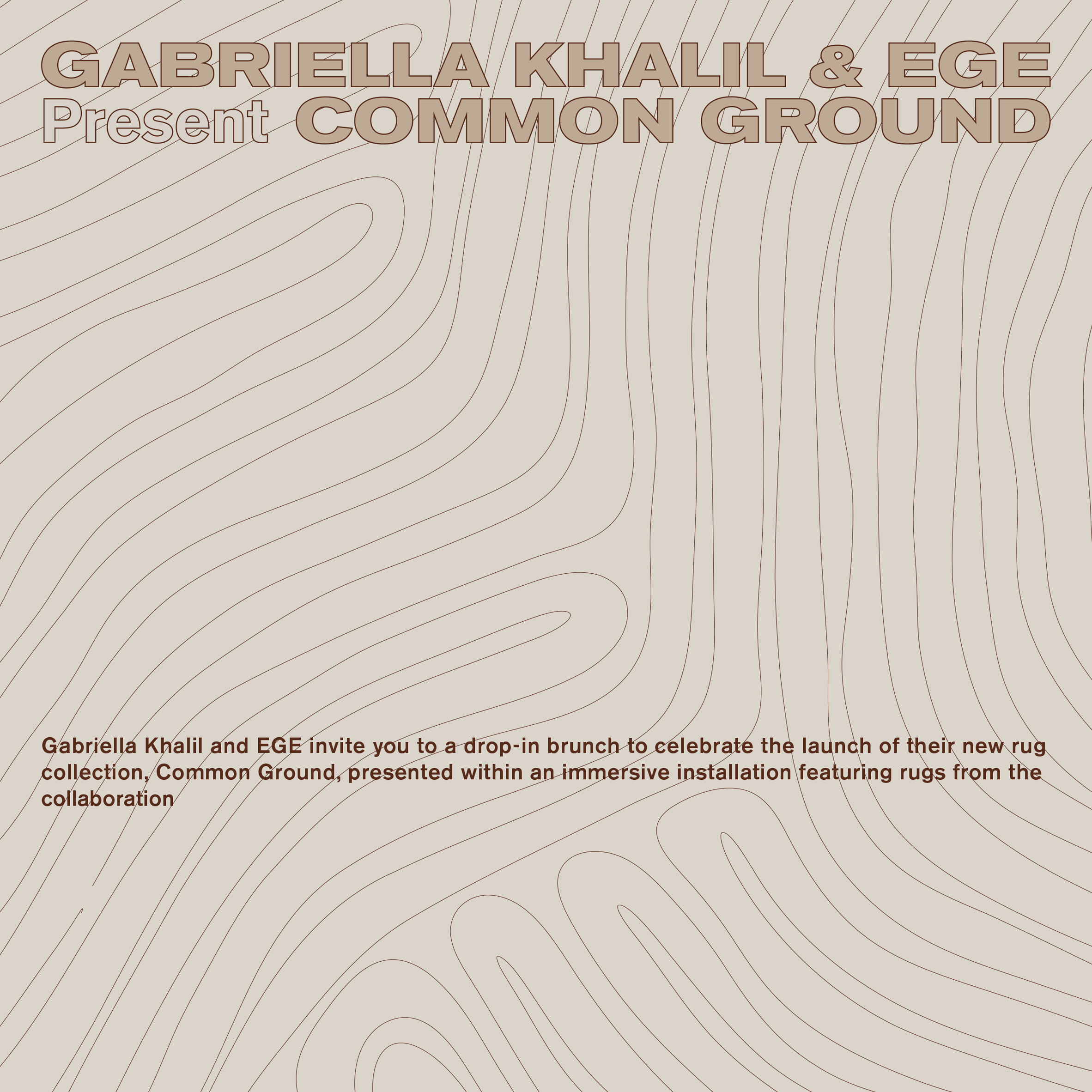 Gabriella Khalil and Ege Present Common Ground – Global Design Preview and Launch