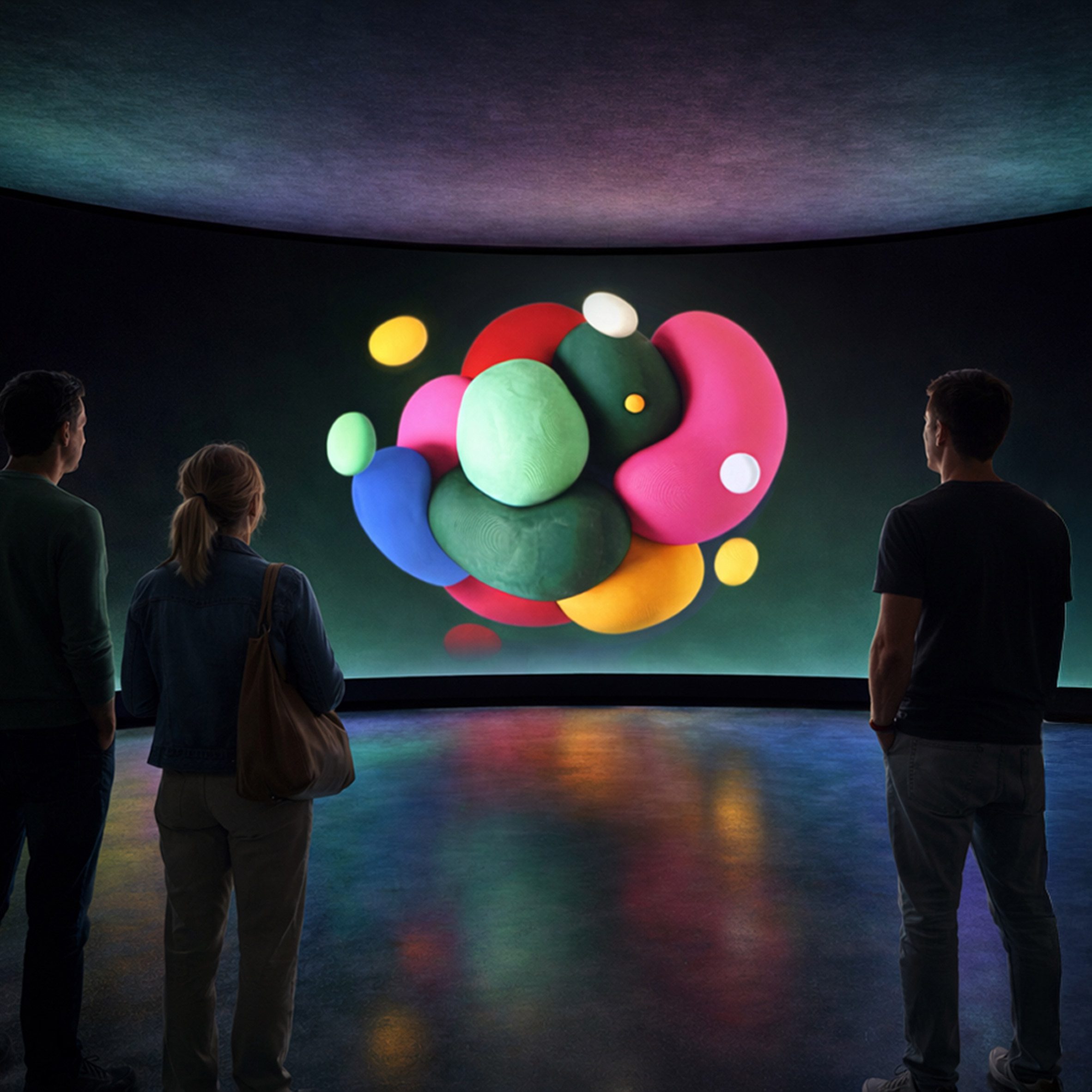 Interactive exhibition screen