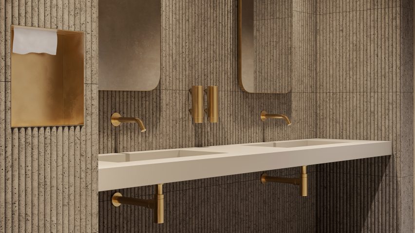 T520 towel dispenser and waste bin by Duten