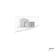 Elevation of Picnic Island Cabin by Align Architecture & Interiors