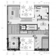 Brutalist penthouse upper floor plan
