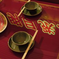 Cafe Kowloon restaurant Daytrip glossy tables reflecting light