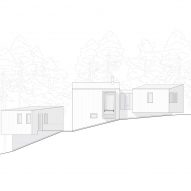 Elevation of Cedar's Kin by Omar Gandhi Architects