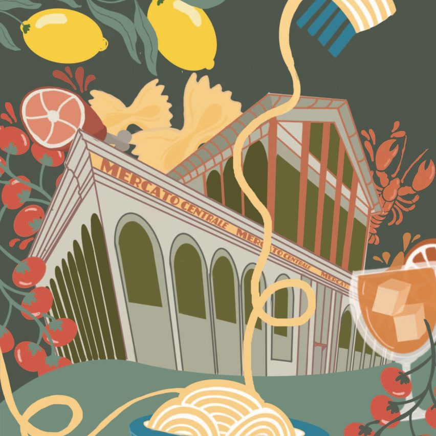 a digital illustration of a building