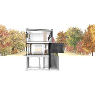 Section of House in Amagansett by Khanna Schultz