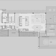 Ground floor plan of House in Amagansett by Khanna Schultz