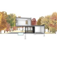 Section of House in Amagansett by Khanna Schultz