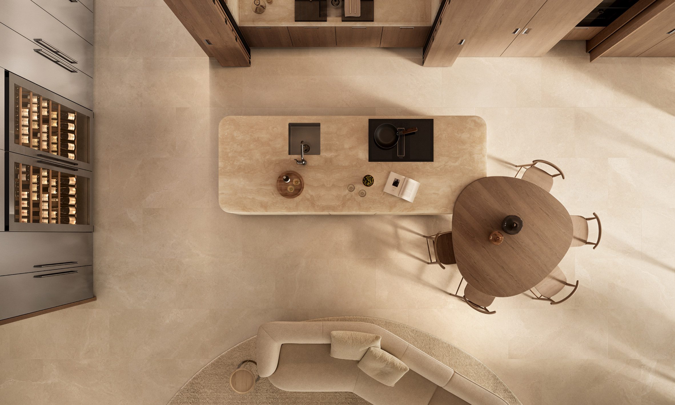 Kora kitchen by Antonio Citterio for Arclinea