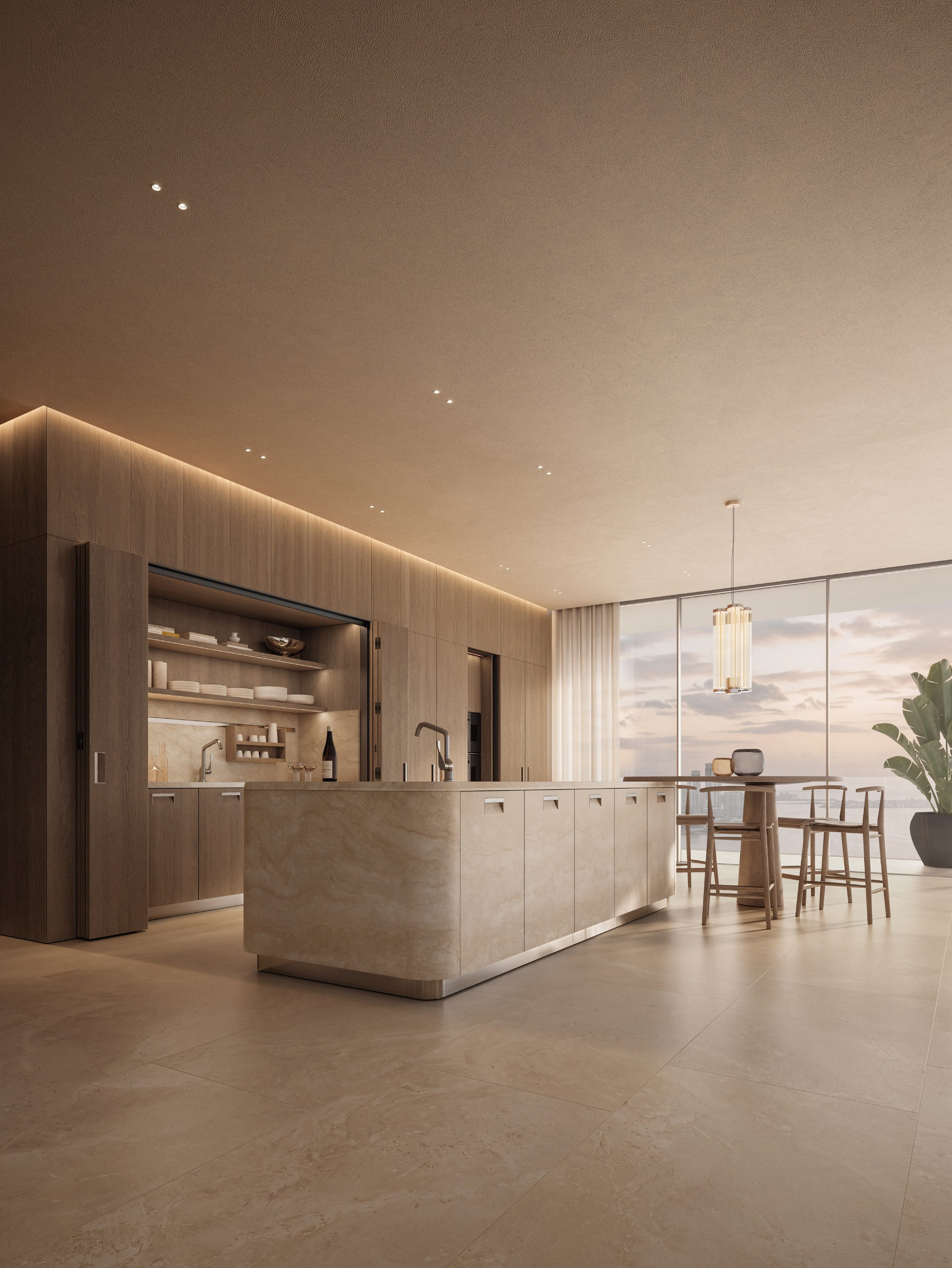 Kora kitchen by Antonio Citterio for Arclinea