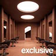 Spaces "melt into one another" at Geetanjali Salon in Ahmedabad