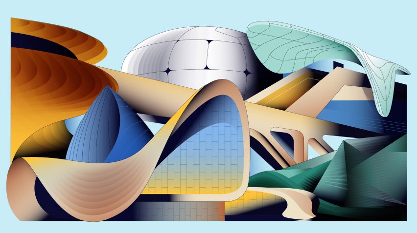 Series artwork for Dezeen's parametricism guide