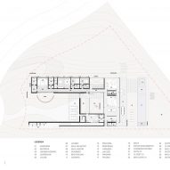 Ground floor plan of Casa Colmeia