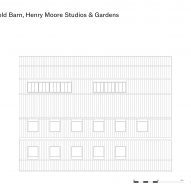 Roof plan of Sheep Field Barn, Henry Moore Studios & Gardens, by DSDHA // Rob Hill