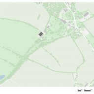 Site plan of Sheep Field Barn, Henry Moore Studios & Gardens, by DSDHA // Rob Hill