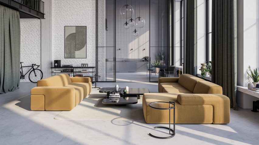 Soft Stone sofa by Gabriel Tan for ClassiCon