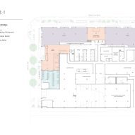 Ground floor plan of Steel House by Morris Adjmi Architects