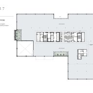 Floor seven plan of Steel House by Morris Adjmi Architects
