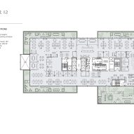 Floor 12 plan of Steel House by Morris Adjmi Architects