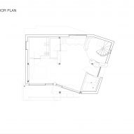 Second floor plan of Myeongnyun Sogul by Sukchulmok and BRBB