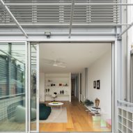 Steel frame and terrazzo floors