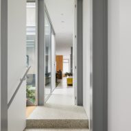 Terrazzo steps and corridor