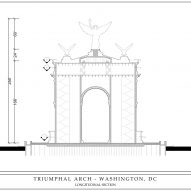 President Trump arch