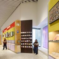 Interior of V&A East Museum in London by O'Donnell + Tuomey