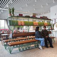 Interior of V&A East Museum in London by O'Donnell + Tuomey