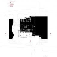 Ground floor plan of V&A East in London by O'Donnell + Tuomey