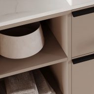 Verso modular bathroom furniture collection by Roca