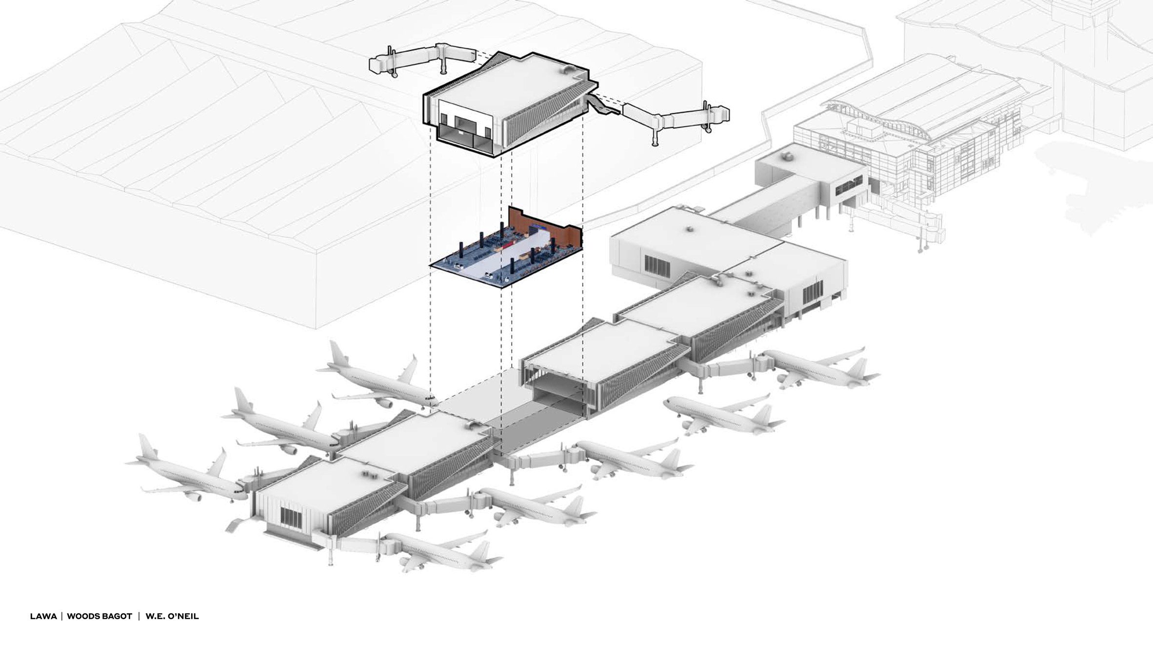 woods bagot LAX terminal plans