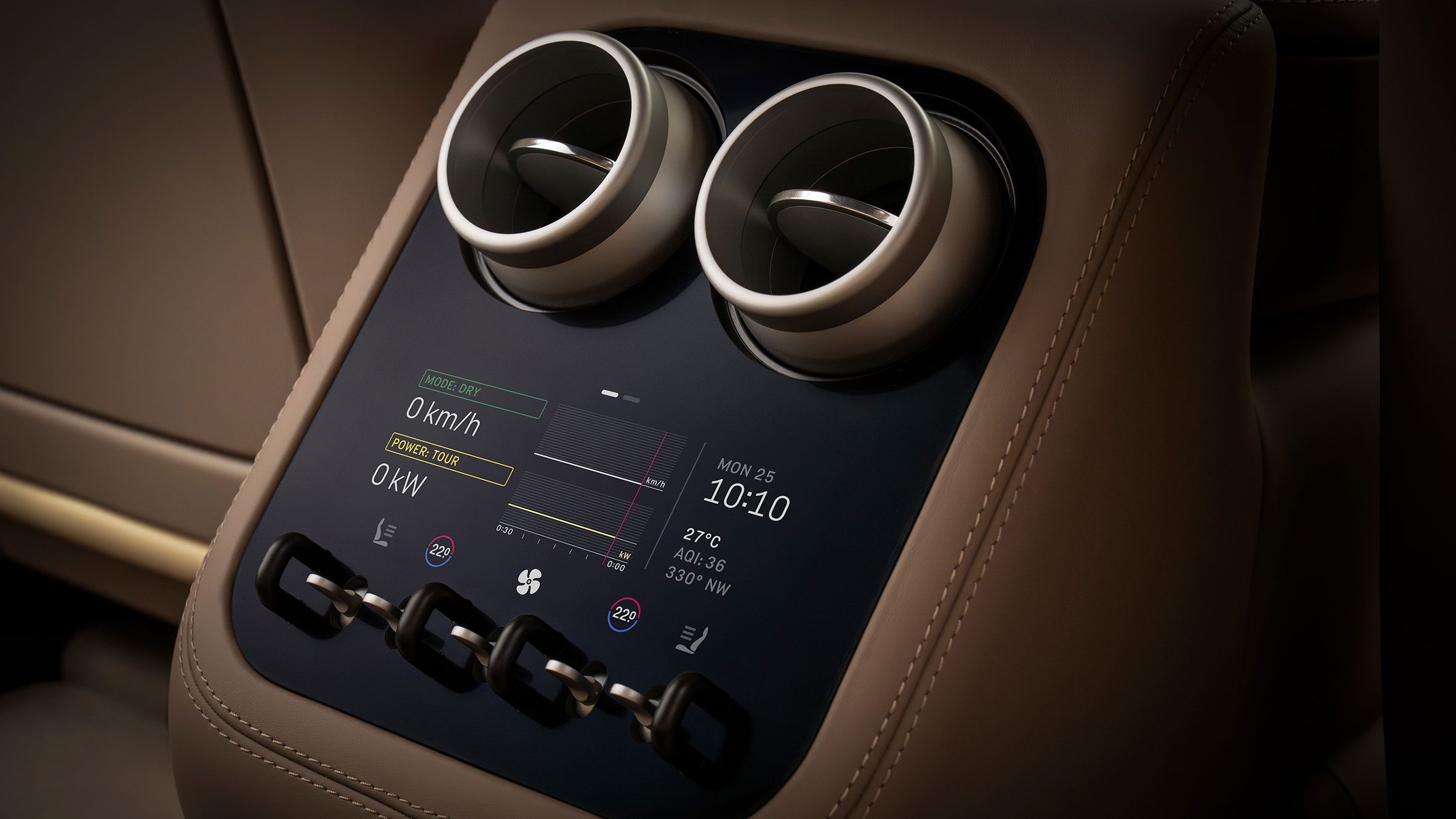 Ferrari Luce climate control panel