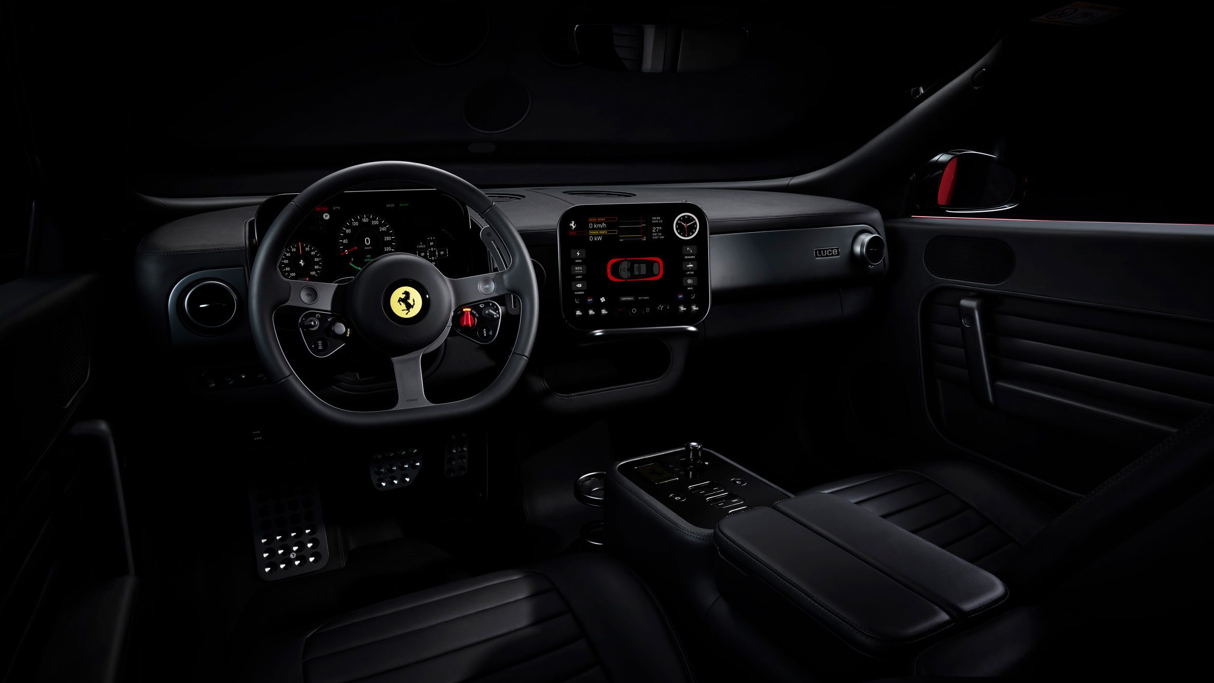 Ferrari Luce dark cabin