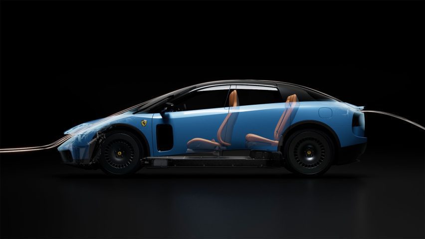 Computer render showing how airflow is directed over the car
