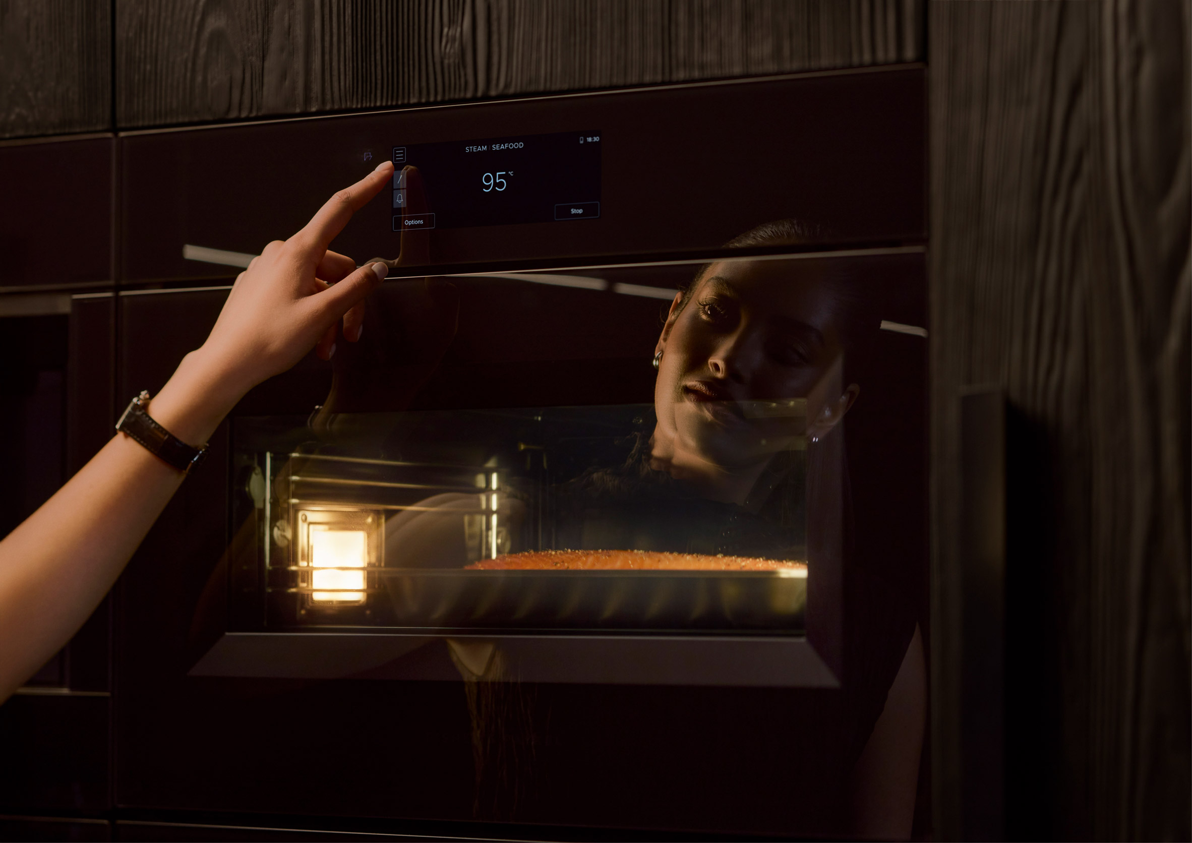Horno asistido por vapor de 30 pulgadas