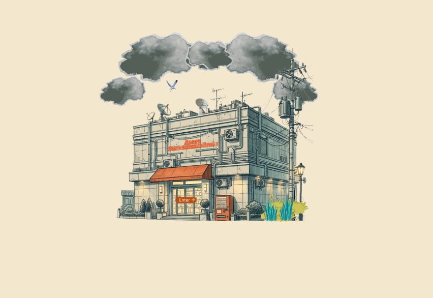 Image of a hand-drawn illustration of a building.