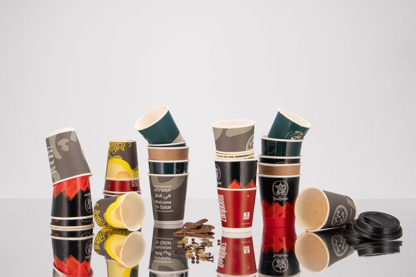 An image of stacked paper cups.