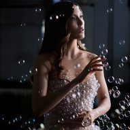 Iris van Herpen crafts "dissolving" Met Gala dress from 15,000 glass bubbles