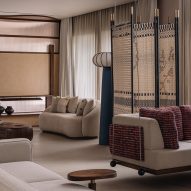 Interiors of Amaltash, a geometric Gujarat residence by Design ni Dukaan