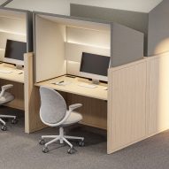 Canopy freestanding workstations by Gensler for KFI Studios