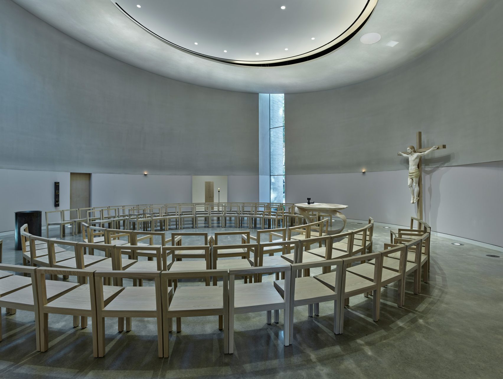 Trahan Architects designs circular university chapel in New Orleans