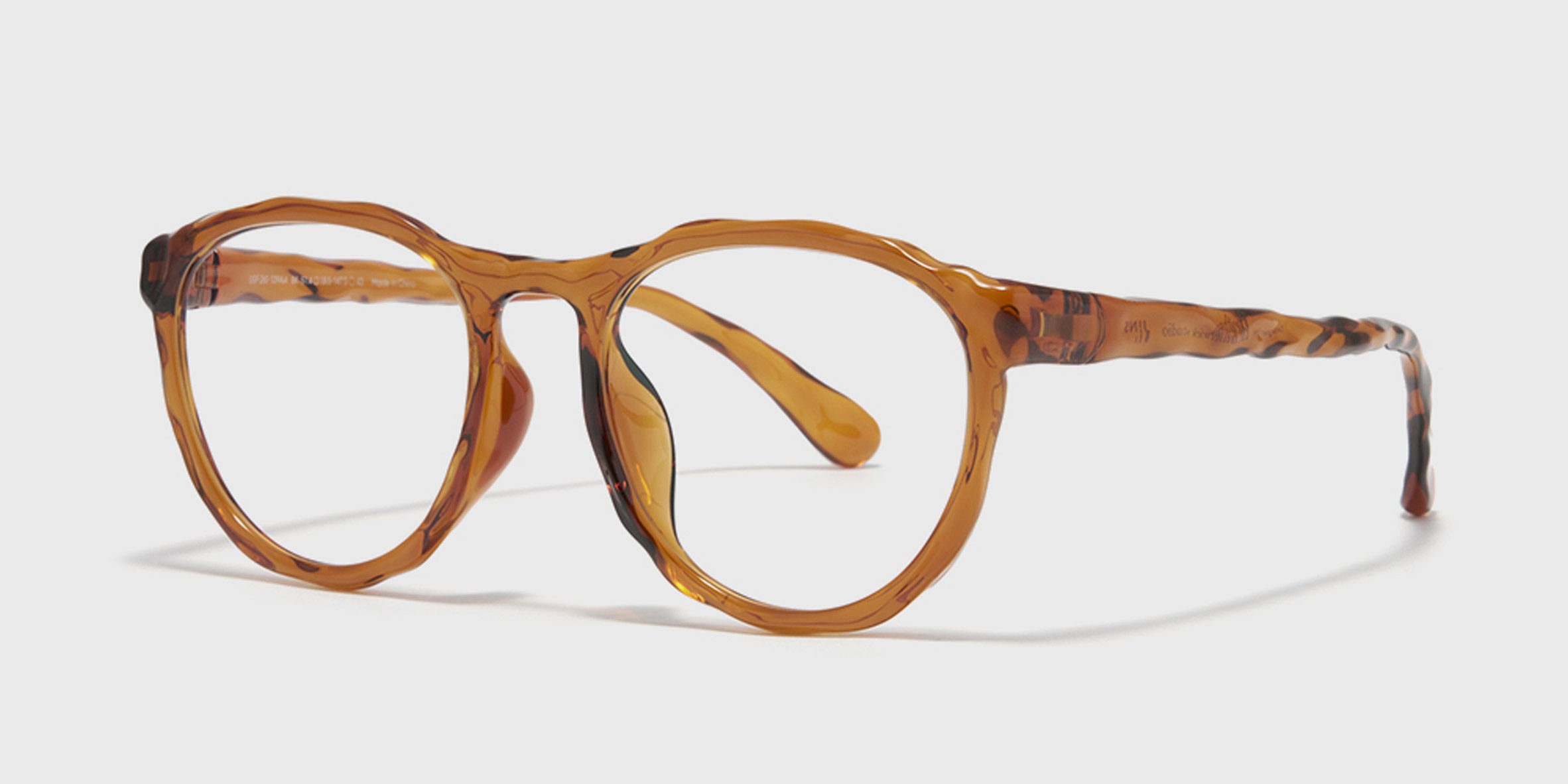 Resin amber stone glasses