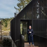 Little Giant Office Interior cabin on Vancouver Island